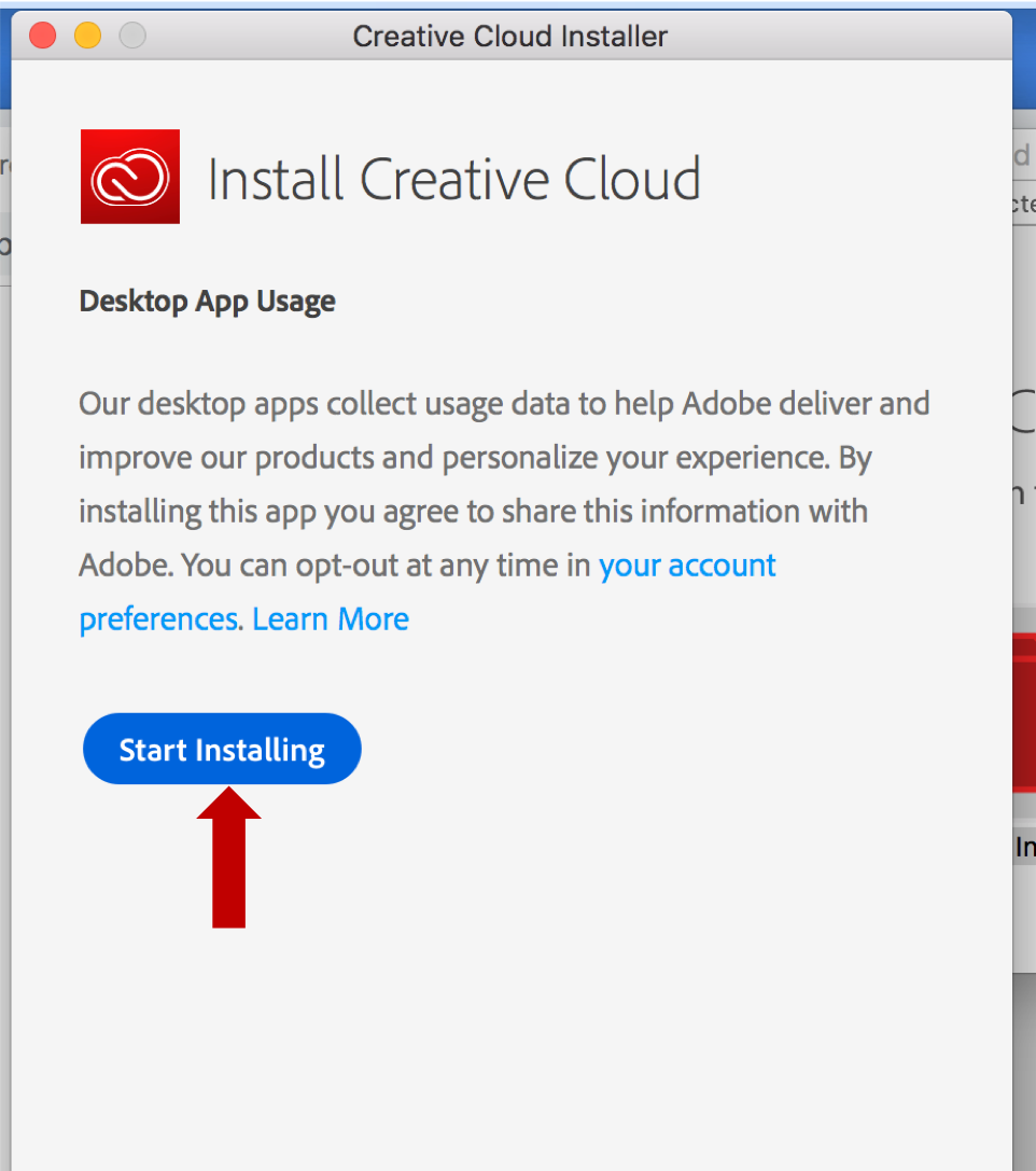 adobe creative cloud install